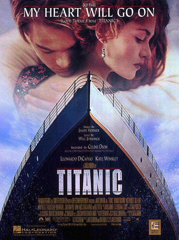 My Heart Will Go On Love Titanic Celine Dion Song Easy Piano Sheet Music