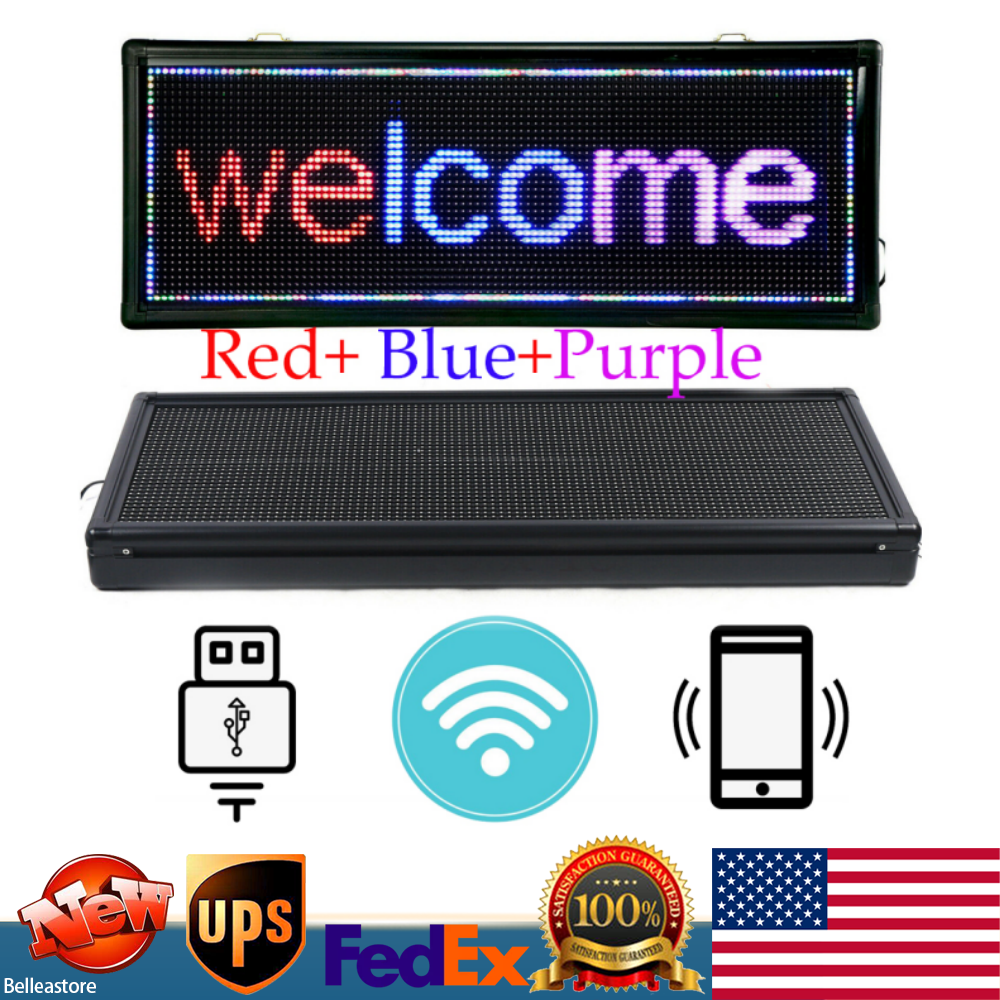 40x15 LED Digital DIY Programmable Scrolling Message Sign Advertising Board