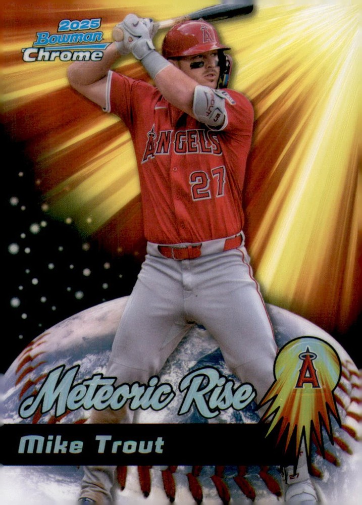 2025 Bowman Chrome #MR-2 Mike Trout Meteoric Rise
