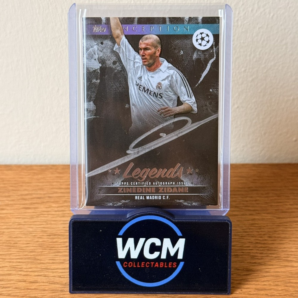 Zinedine Zidane 2024-25 Topps Inception Silver On Card Auto Real Madrid