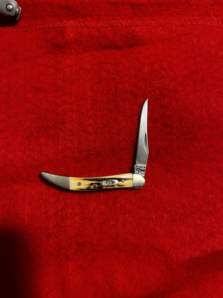 Case XX 2001 Coffee Bone Tiny Toothpick Pocket Knife 610096 SS Item 02598