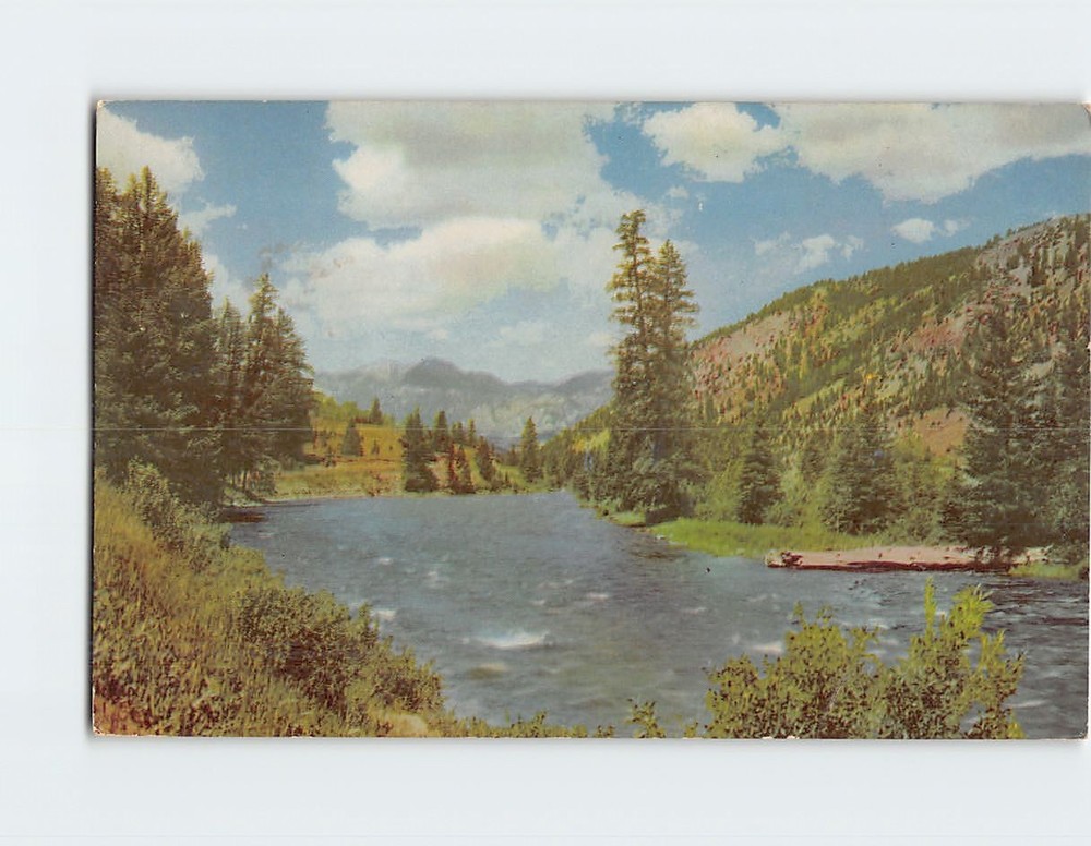Postcard Gallatin River Montana USA