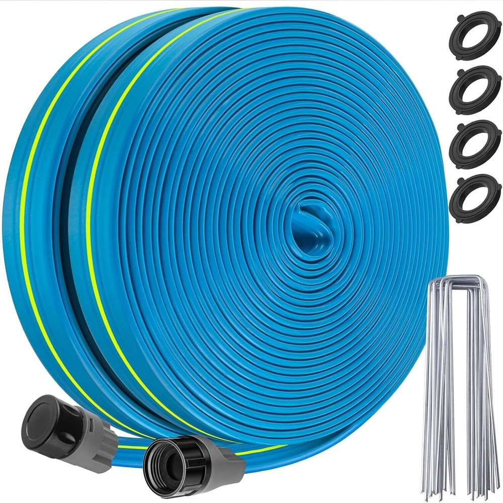 Sprinkler Soaker Hose 50FT - Heavy Duty Sprinkler Hose, Efficient Saving