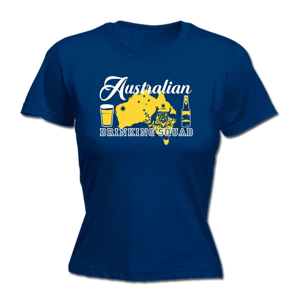 Australia Drinking Squad - Womens T Shirt Funny T-Shirt Novelty gift tshirt