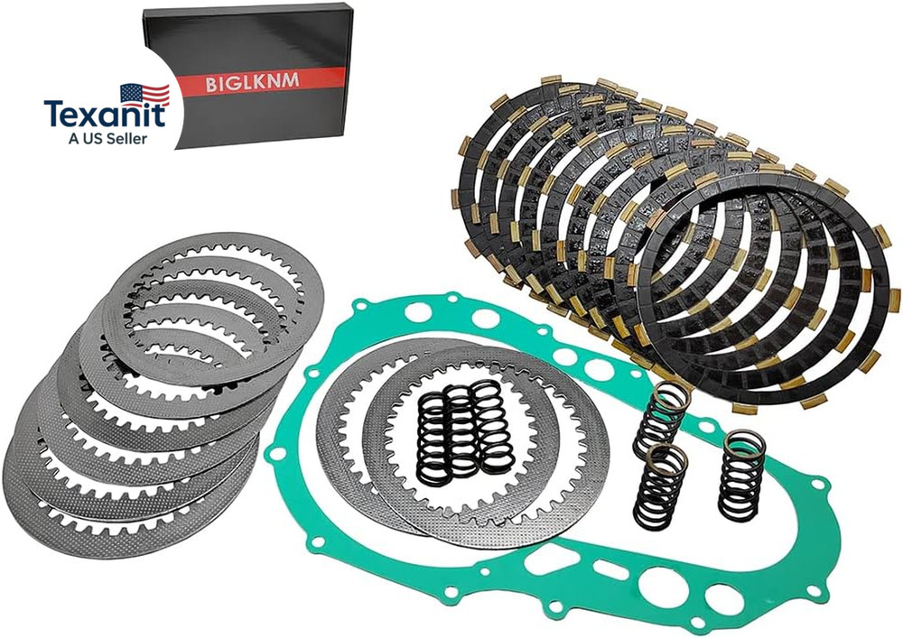 Clutch Kit Friction Plates & Cover Gasket Compatible for Suzuki Quadsport Z400 L