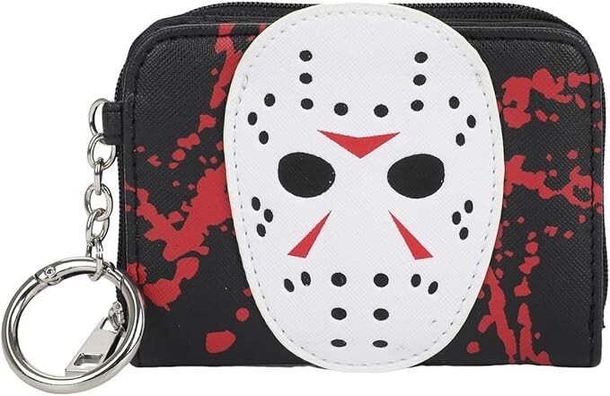 Friday The 13th Jason Voorhees Mini Zip Around Wallet Bioworld NEW