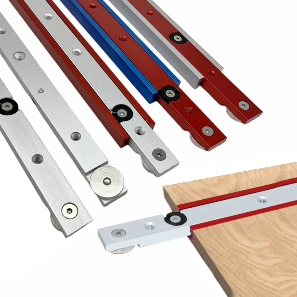 Aluminium Alloy T Track Miter Bar Jig Slider Table Saw T Slot Gauge Rod Fixture