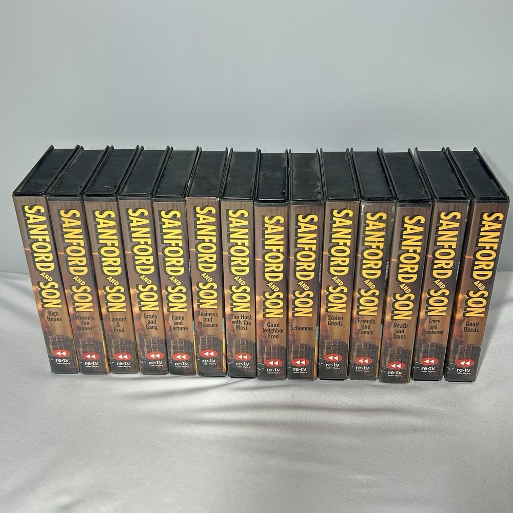 Sanford and Son VHS Collector’s Edition Lot of 14 VHS Tapes Redd Fox Vintage