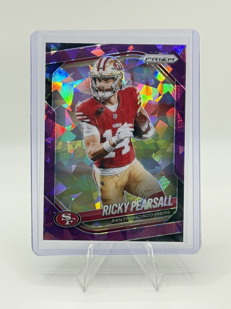 2025 Panini Prizm Ricky Pearsall Purple Ice Prizms /225 #99 49ers