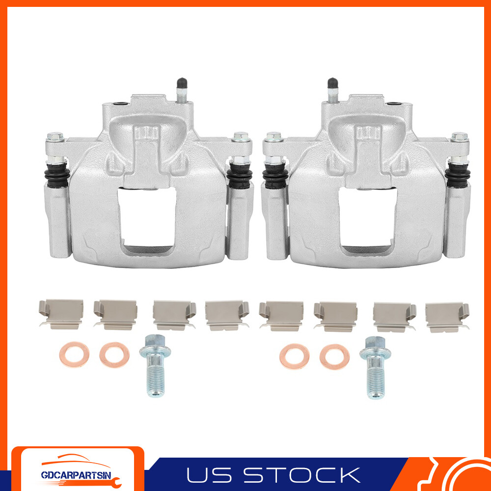 2009-2012 Dodge Journey Front Brake Calipers with Brackets Pair Left & Right