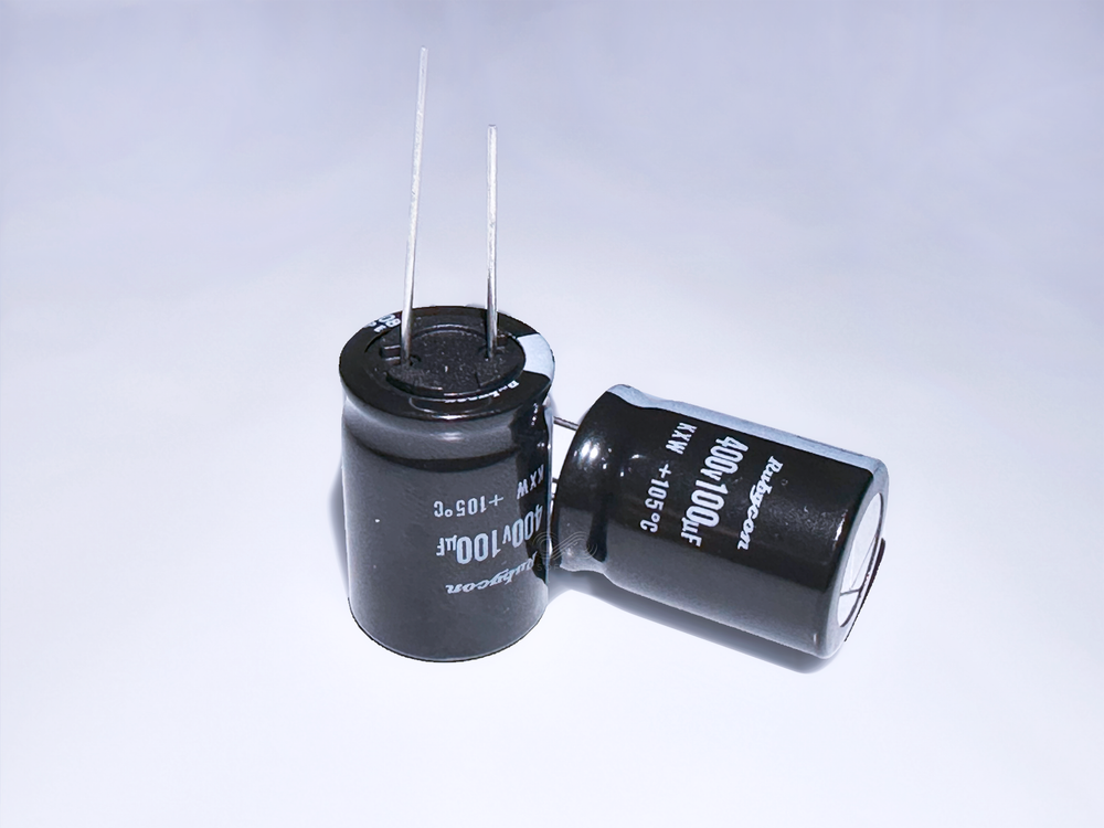 5Pcs 400KXW100MEFC18X25 Rubycon 100uF 400V Aluminum Electrolytic Capacitor