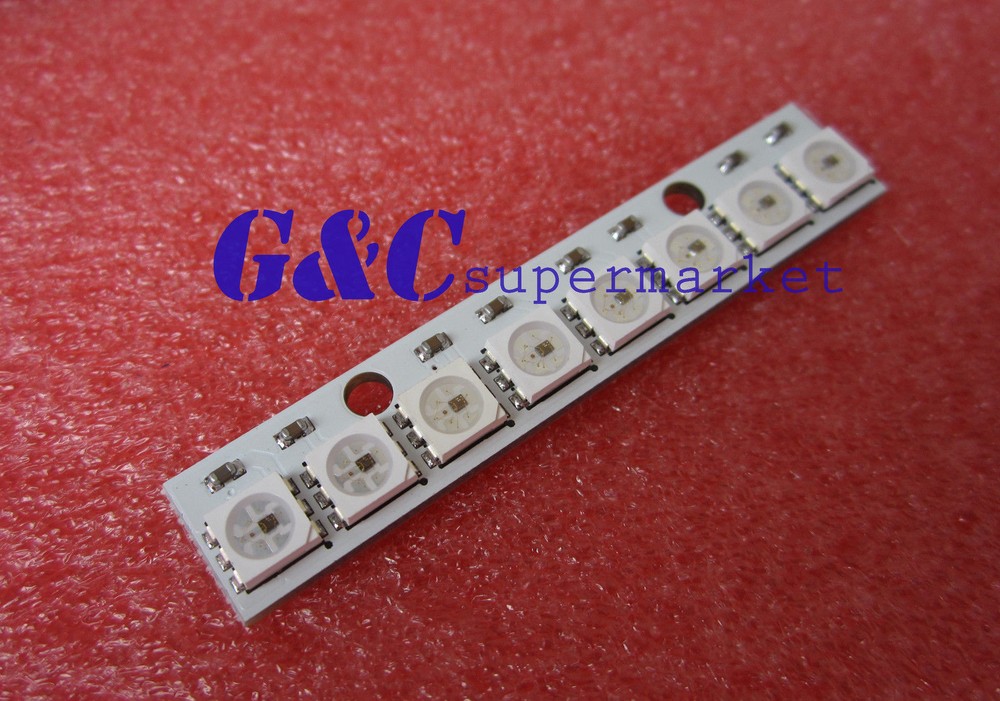 5Pcs WS2812 5050 RGB LED Driver Boards Chainable for Arduino M32