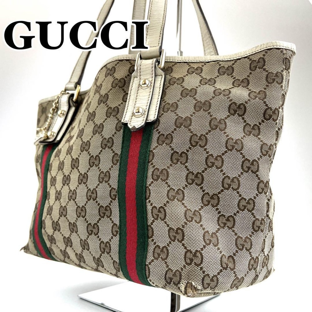 GUCCI Authentic Canvas Beige Tote Bag G050179