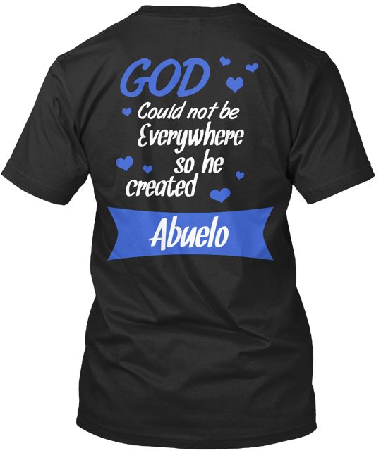 God Created Abuelo T-Shirt Made in the USA Size S to 5XL-image