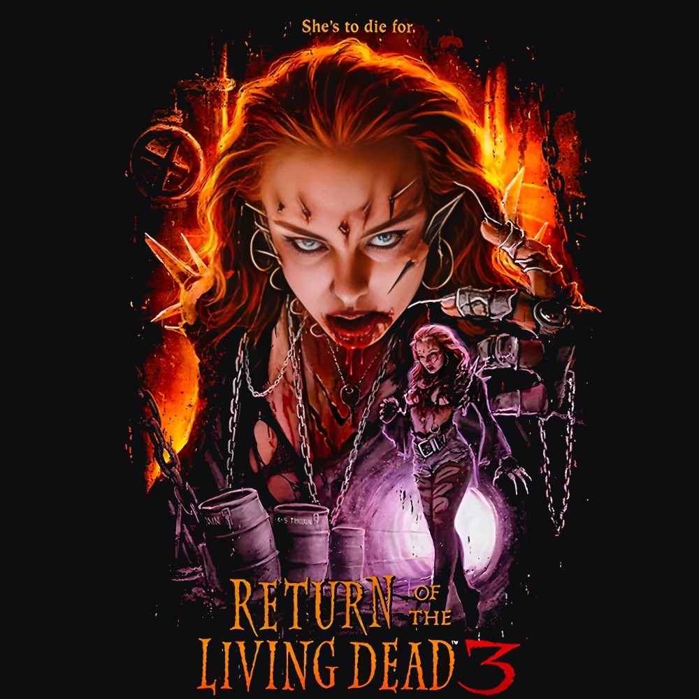 Return of the Living Dead 3 T-Shirt | Horror Movie Poster, Zombie Art Print