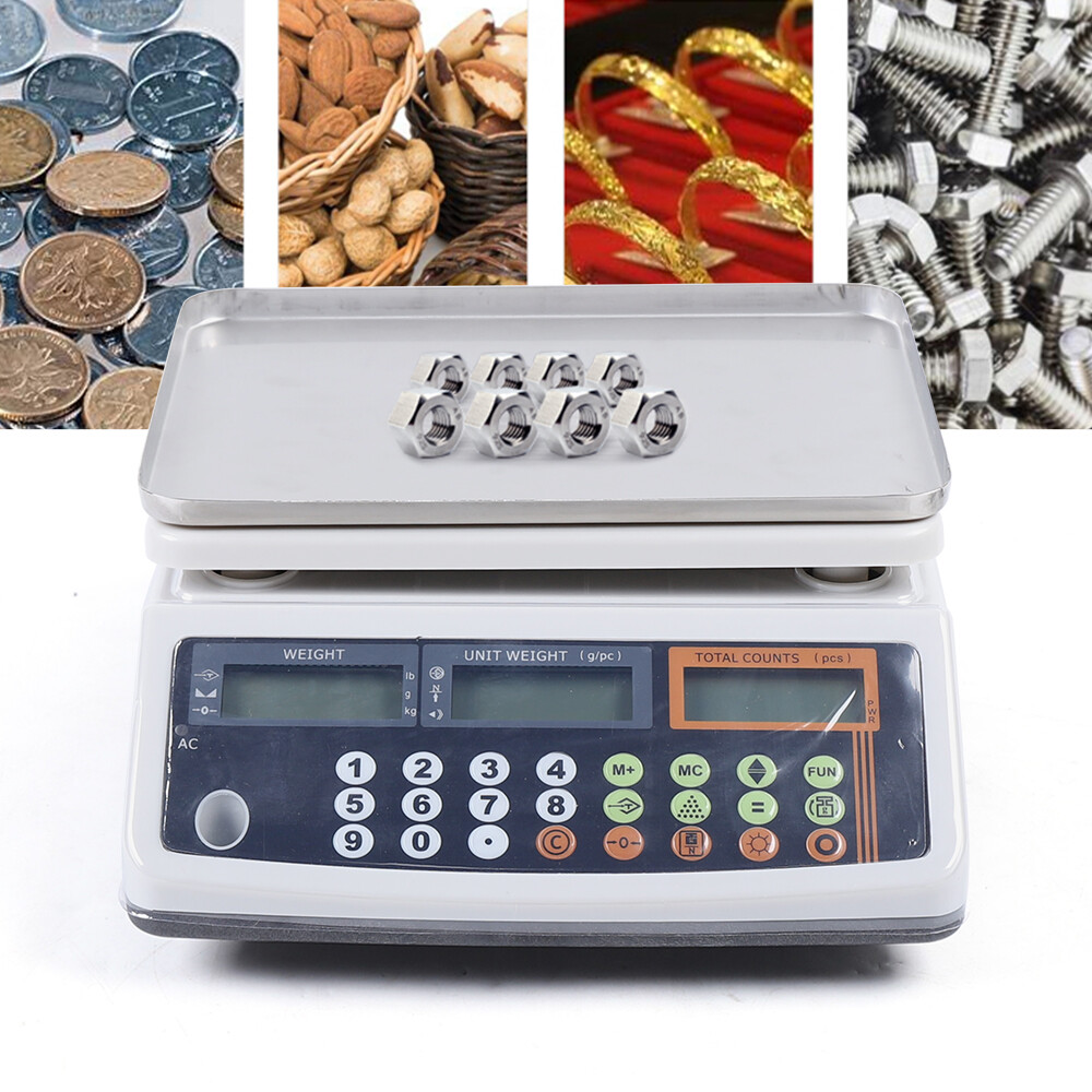 Precise LCD Digital Counting Scale Parts Coin Tabletop Scales Postal Scales