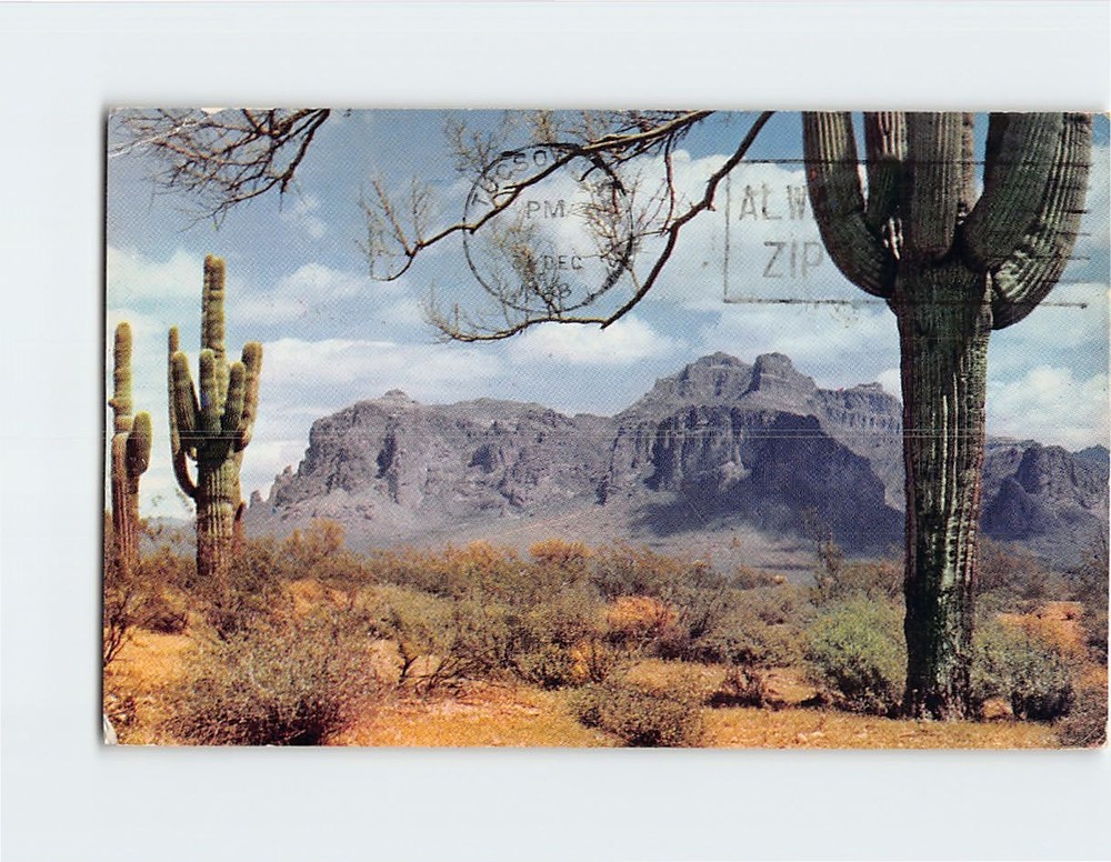 Postcard Superstition Mountain Arizona USA