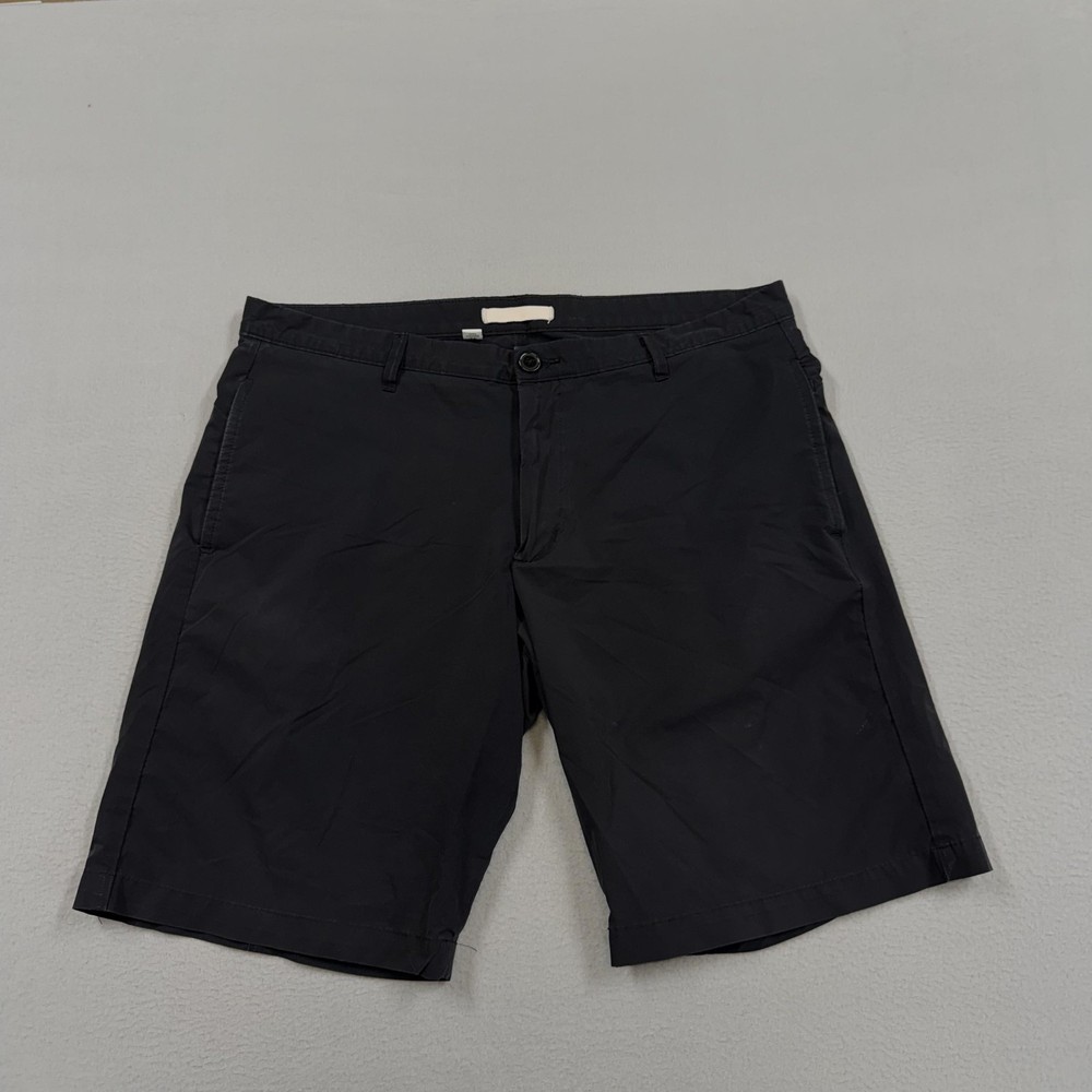 Robert Graham shorts mens 36 black classic fit Chino 11 inseam preppy casual