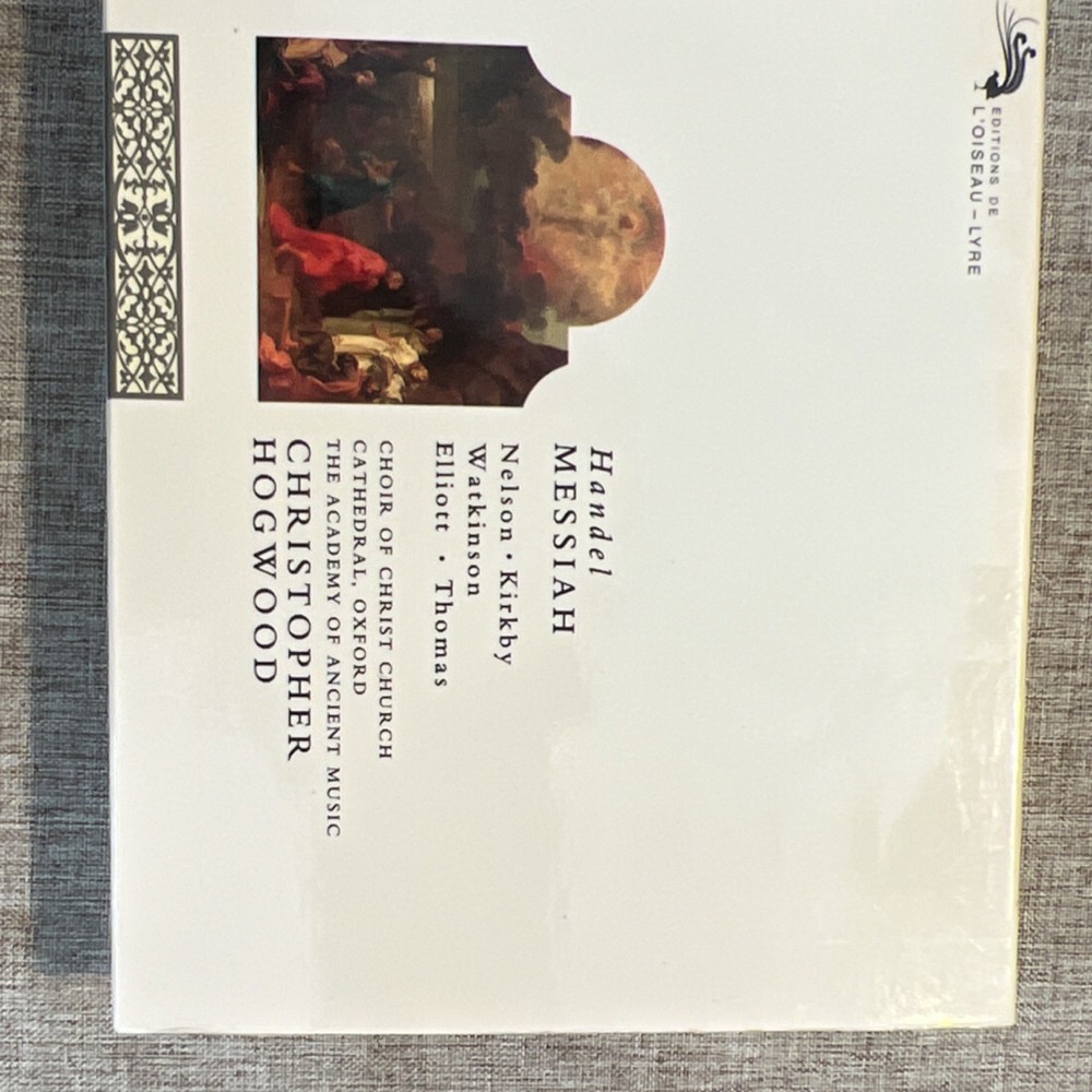 Handel – Messiah CD (Classical, Oratorio, 1984, Hogwood, Academy of Ancient Mus…