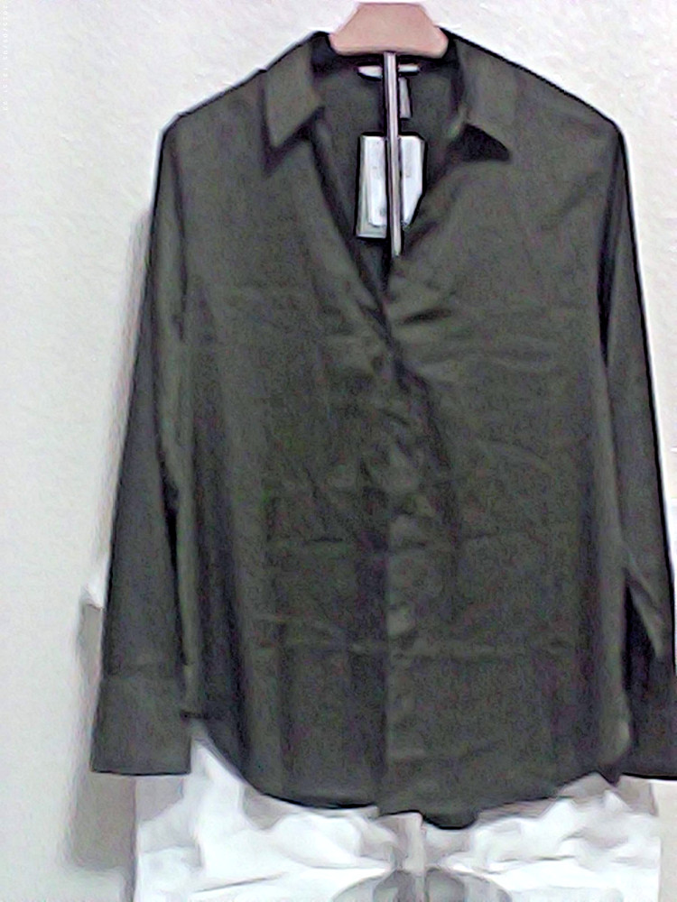 womens long sleeve slike H&M blouse size medium