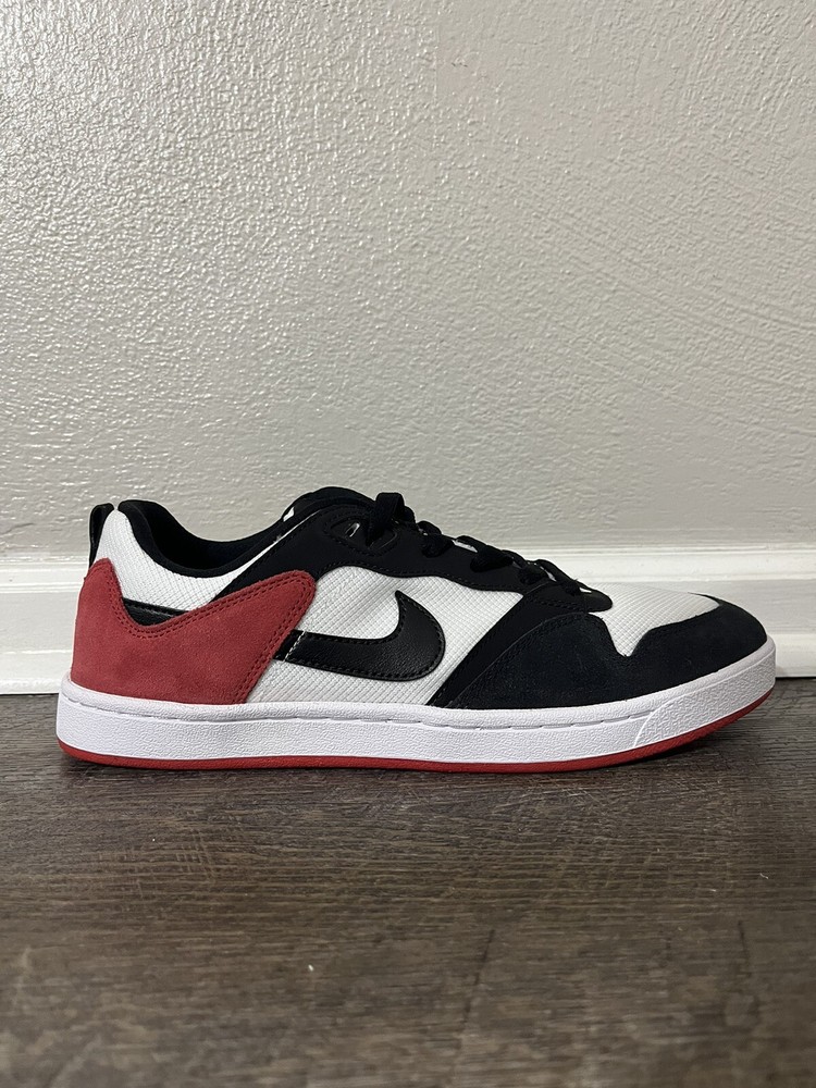 Nike SB Alleyoop White/Black-University Red Skateboarding Men Sz 11.5 CJ0882-102