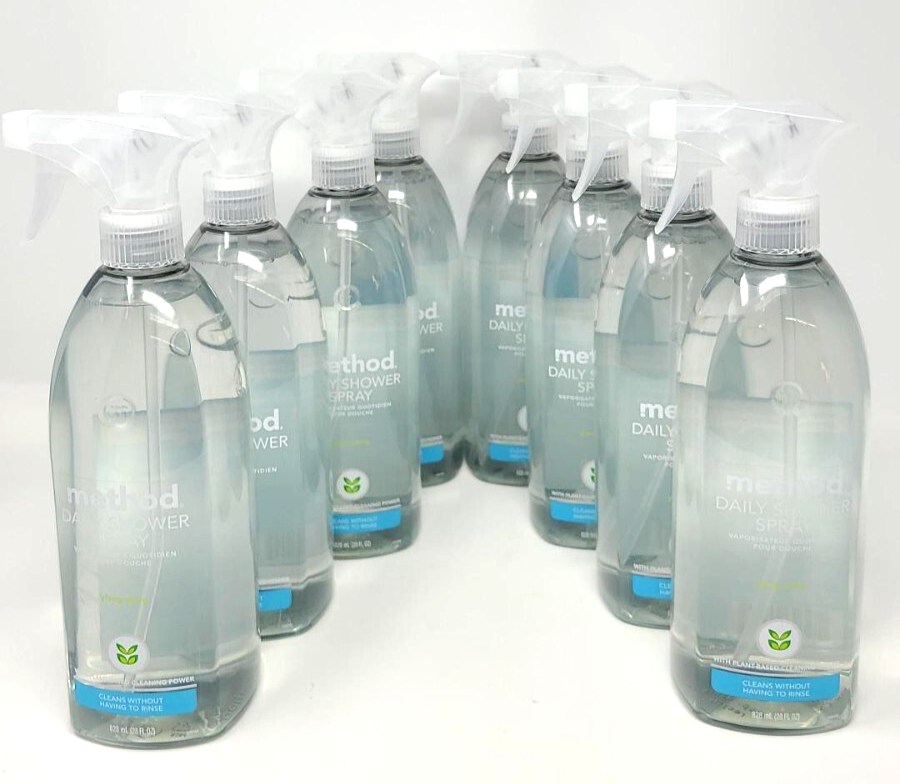 8X Method Daily Shower Spray Cleaner No Rinse Plant Based Ylang Ylang 28 fl oz  