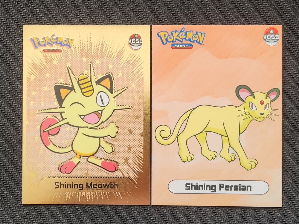 Pokemon 1997 Nintendo Infinity Shiny Set Shining Meowth Persian