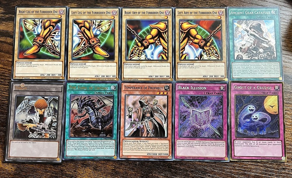 Yugioh 10-Card Mixed Lot 1st Edition Limited Edition
