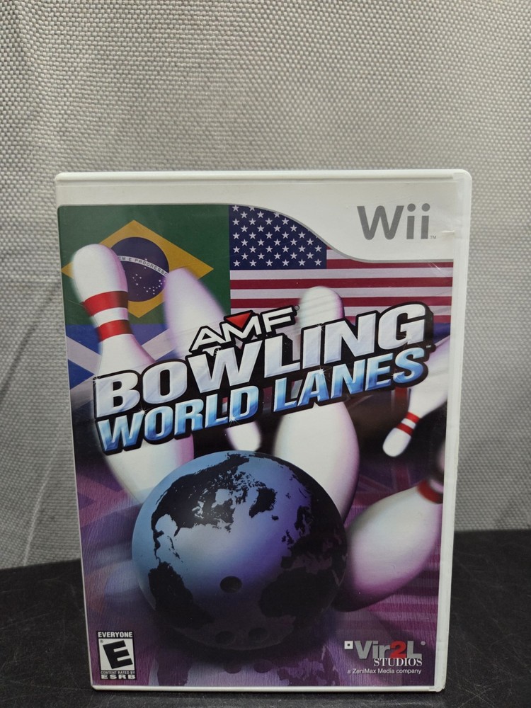 AMF Bowling: World Lanes (Nintendo Wii, 2008) CIB Complete In Box Tested