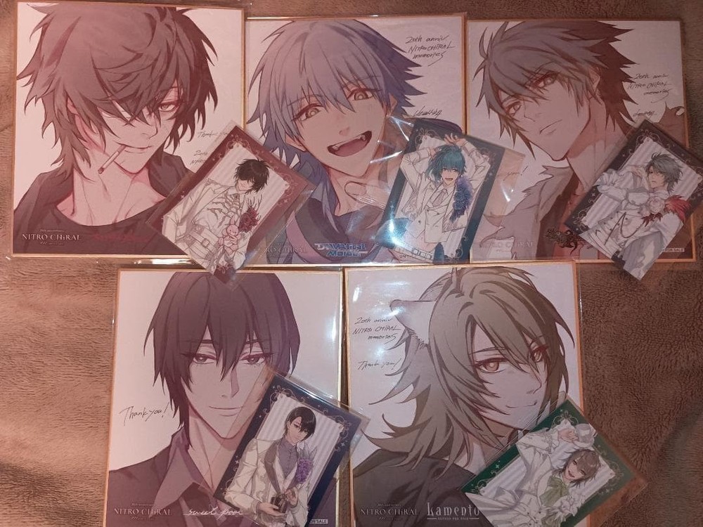 Kirameki ◆ Bonus Mini Shikishi All 5 types set Towa Aoba Akira Youji Konoe