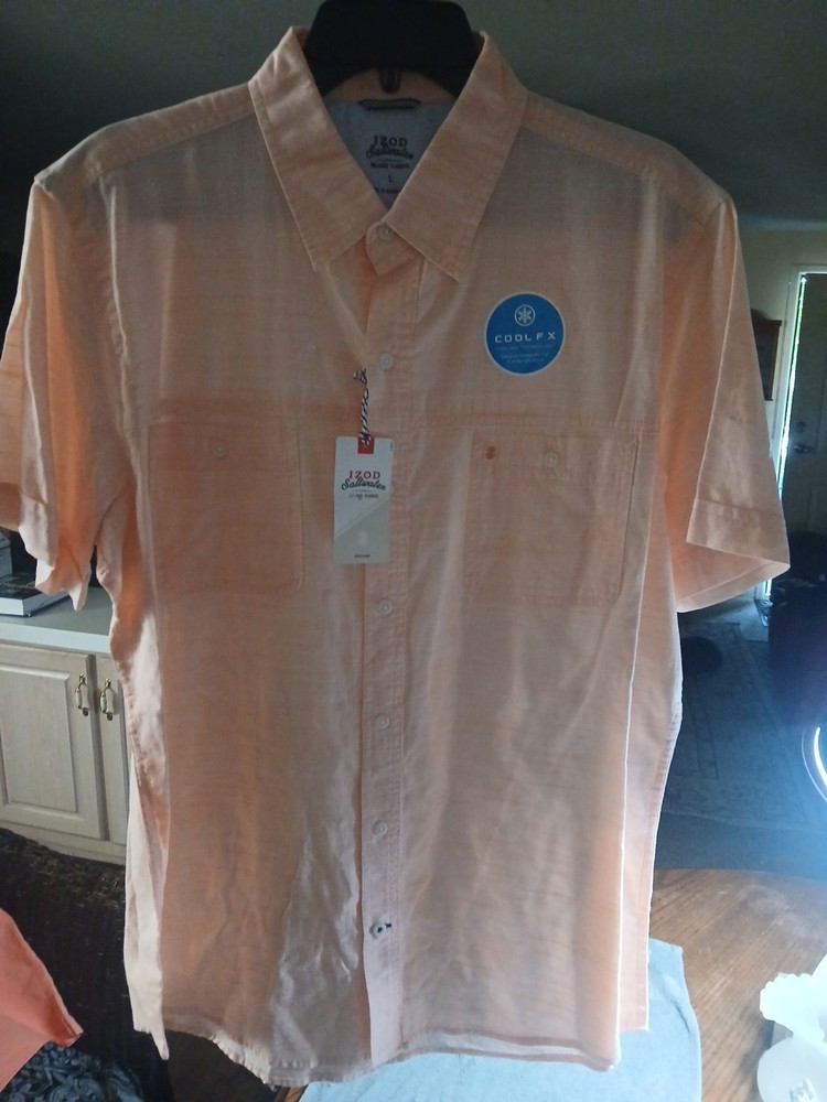 izod saltwater shirt large Cool Fx Technology
