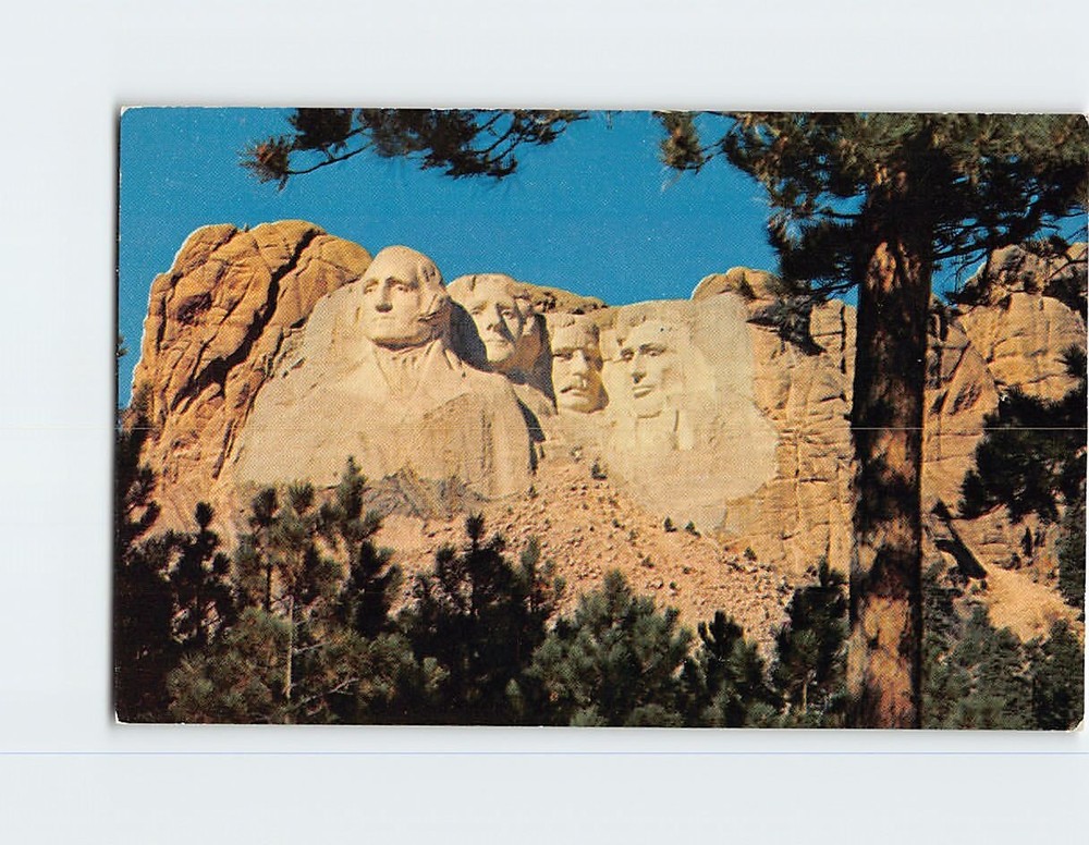 Postcard Mt. Rushmore Black Hills South Dakota USA