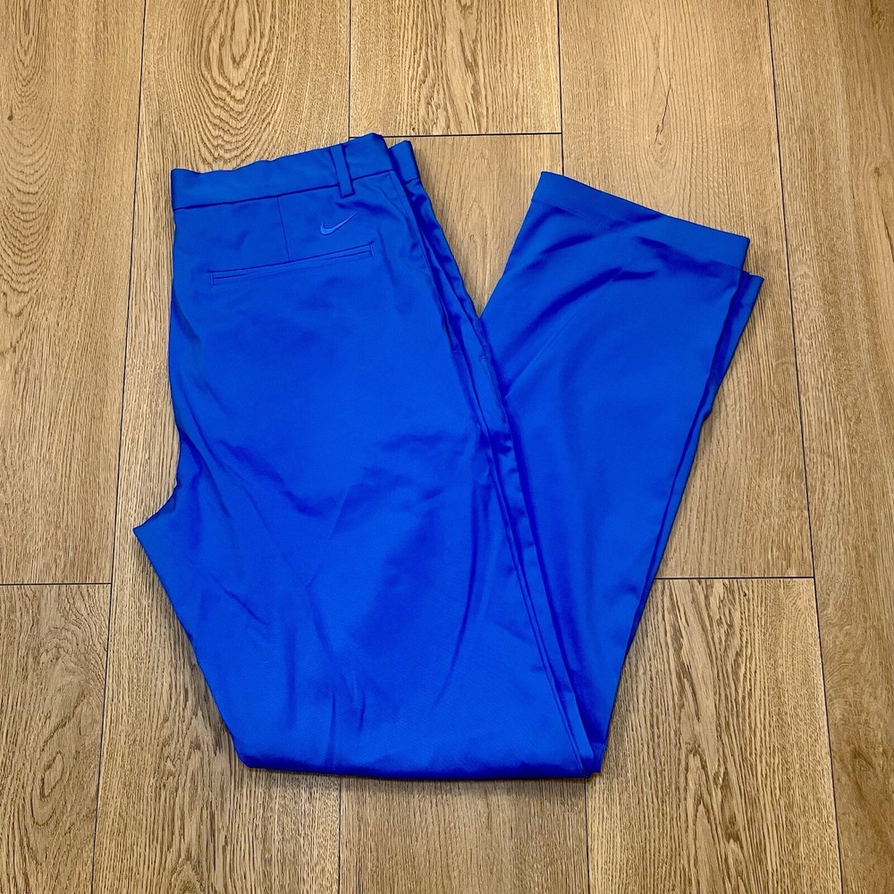 NIKE DRI-FIT STANDARD FIT GOLF PANTS POLY/SPANDEX/COTTON BLUE Sz 32x32