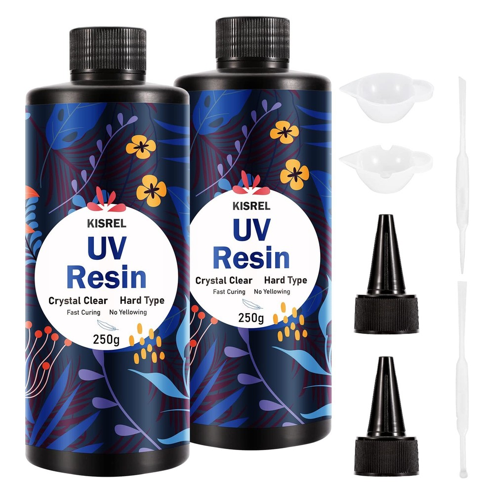 500g Crystal Clear UV Resin for Jewelry Making - Fast Curing Epoxy
