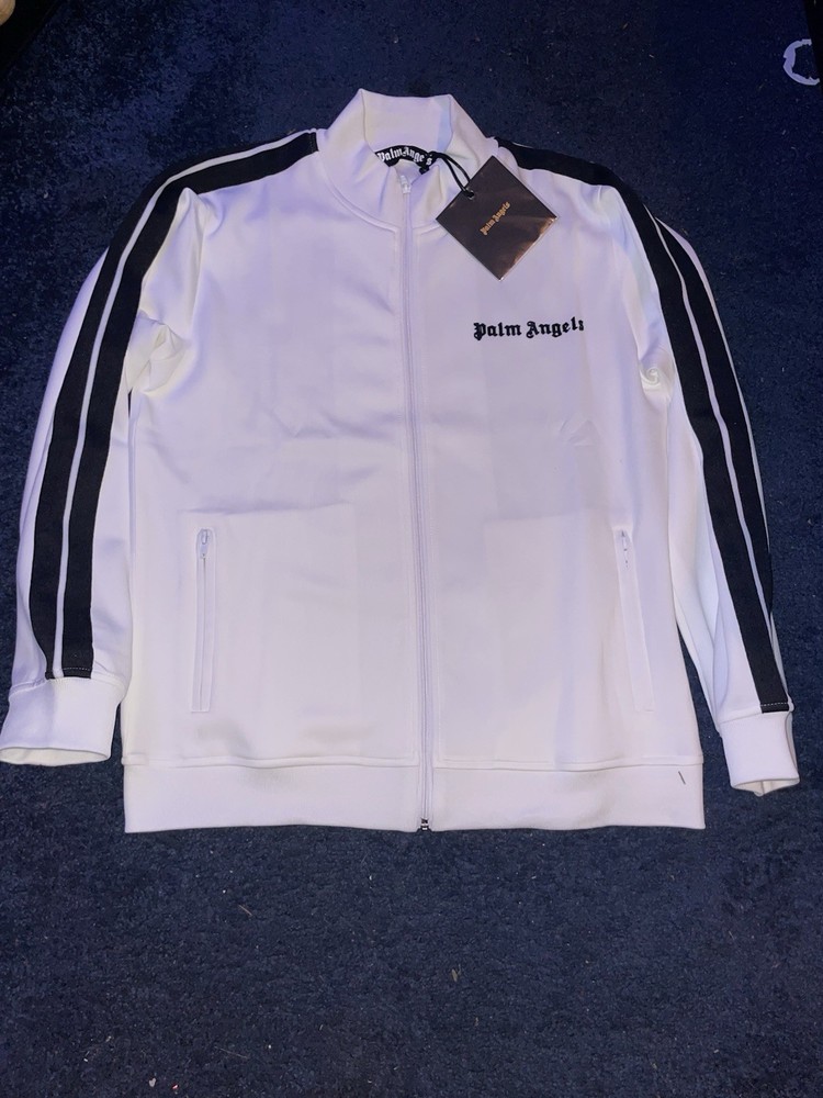 Authentic White & Black Palm Angles Track Jacket