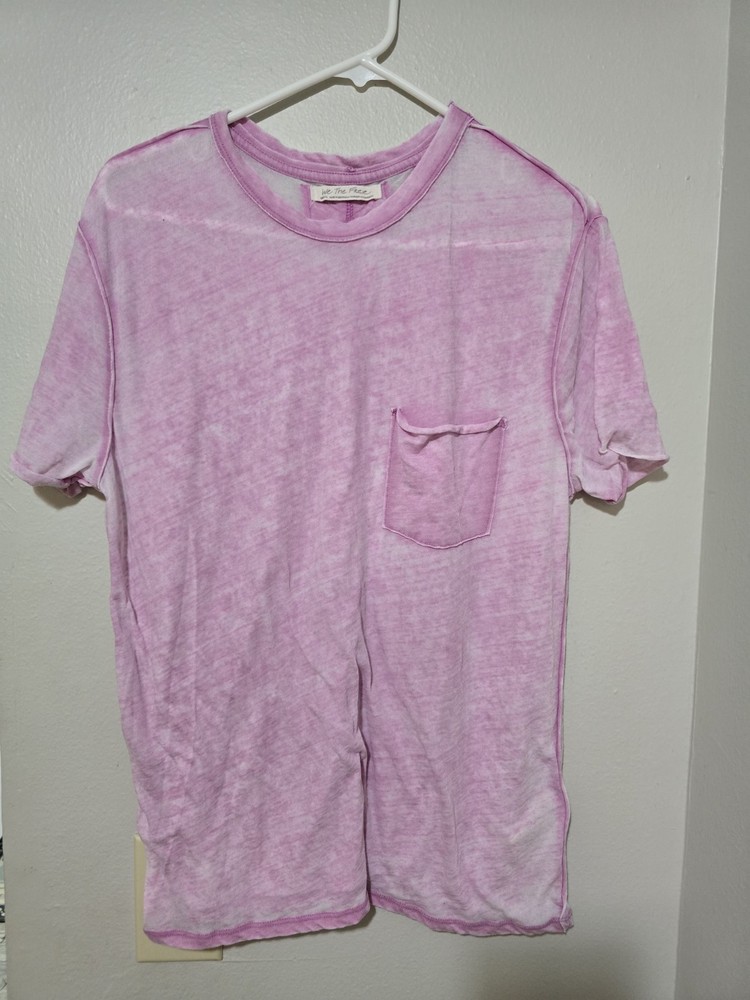 We The Free Soft Pink Short Sleeve Pocket Tee