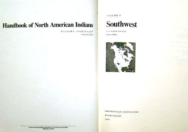 Handbook Of North American Indians - Southwest - Volume 9