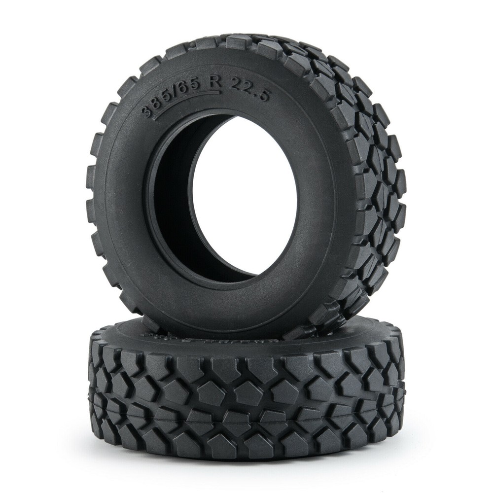 2/4 Pcs Rubber Tires Tyres Cover Replacement For Tamiya 1/14 Tractor RC Truck D