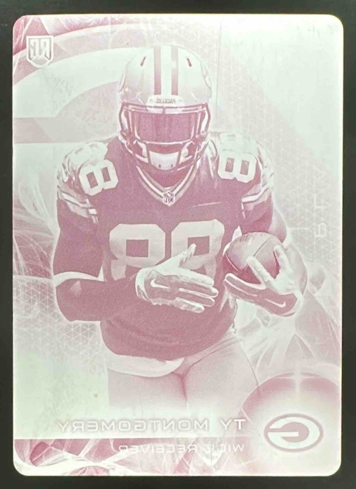 2015 Topps Platinum Rookie Printing Plates Magenta #119 Ty Montgomery 1/1 RC