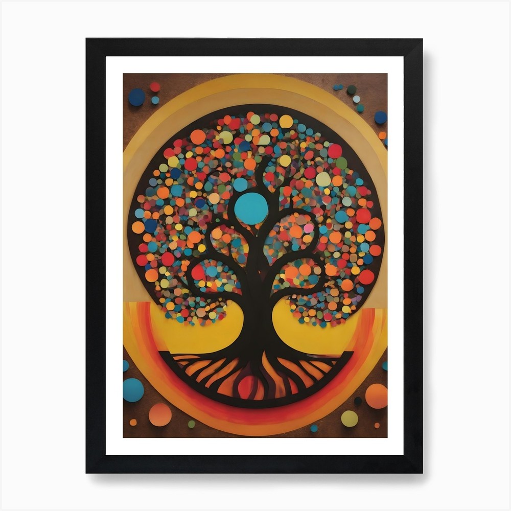 Tree of Life 12 Framed Canvas Wall Art Print Poster Picture  