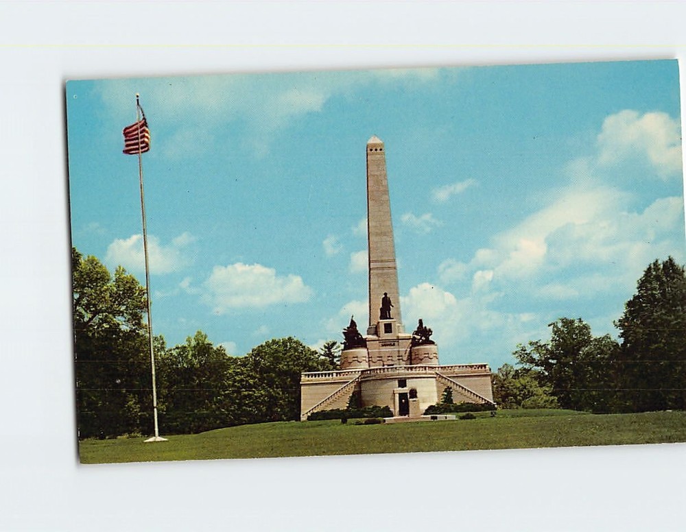 Postcard Abraham Lincoln Tomb Springfield Illinois USA