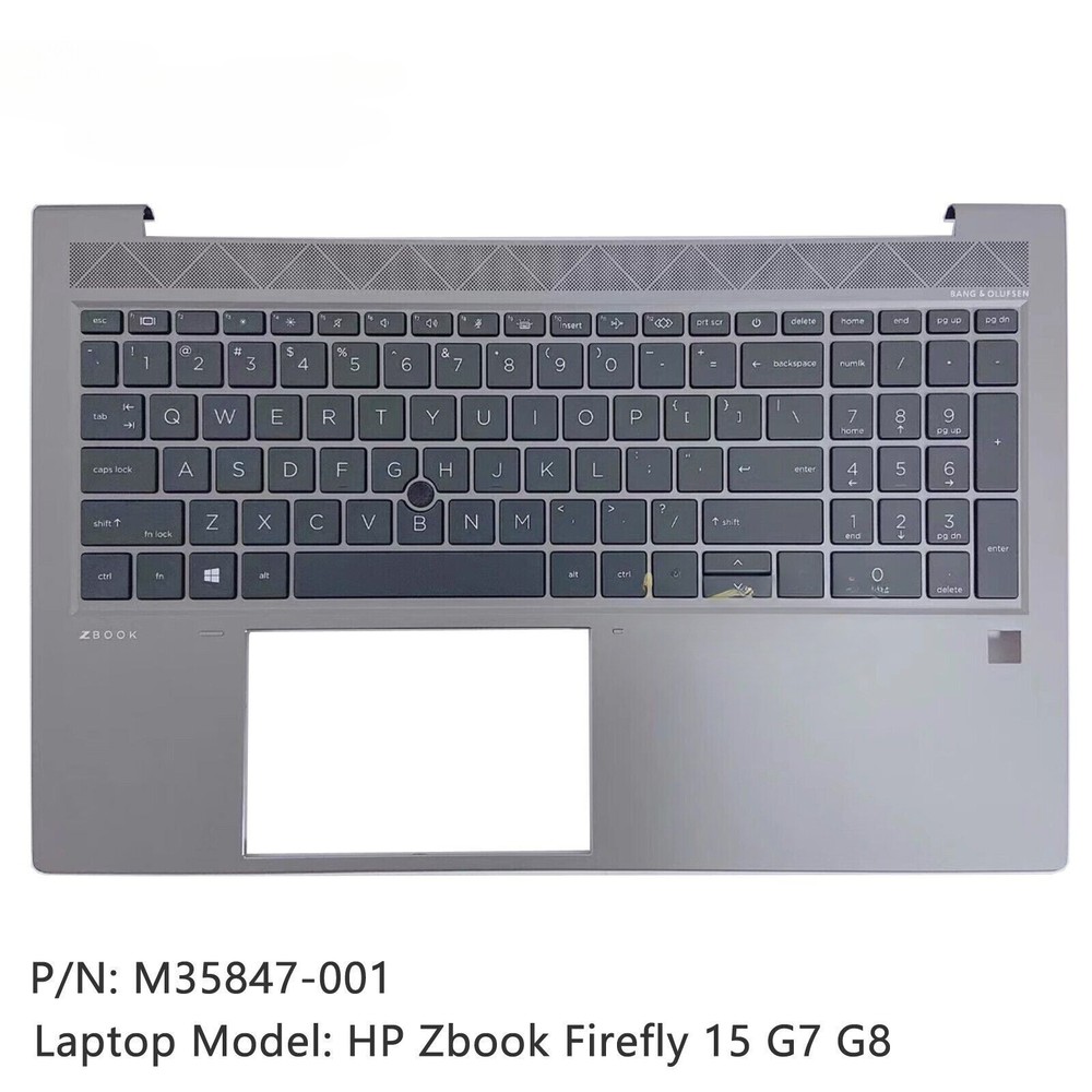 New For HP ZBook Firefly 15 G7 G8 Palmrest US Backlit Keyboard Cover M35847-001