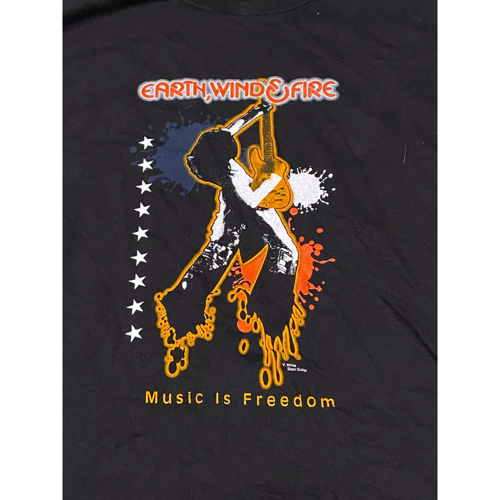 Earth Wind & Fire Shirt Short Sleeve Black All Size T-shirt