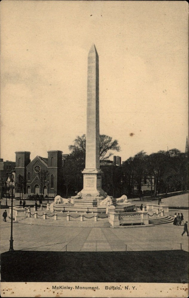 McKinley Monument Buffalo New York ~ c1910 vintage postcard