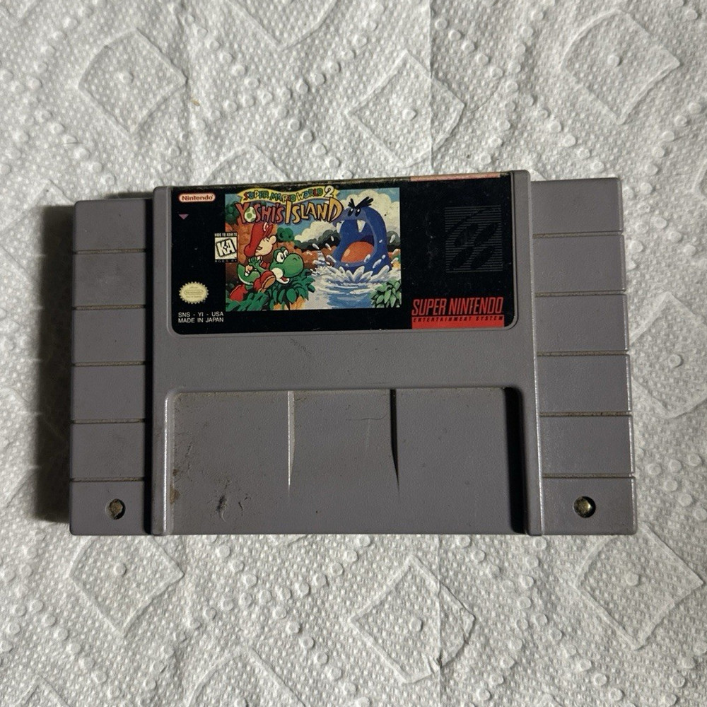 Super Mario World 2: Yoshi's Island (Nintendo) SNES Game Cartridge NTSC-U/C