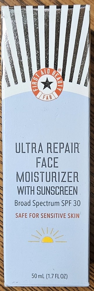 FIRST AID BEAUTY Ultra Repair SPF 30 Face Moisturizer 1.7 oz Exp 2025  