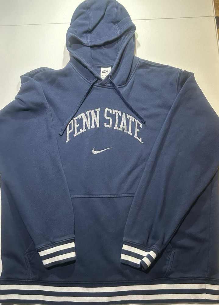 Vintage Penn State Lions Sweatshirt Mens XXL Navy Blue Nike Center Logo