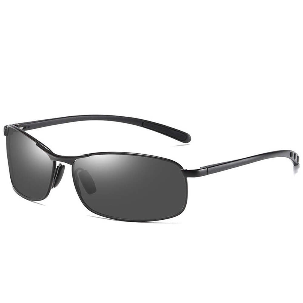 Metal Frame Aluminum-Magnesium Sunglasses for Night Vision Driving with TAC Lens