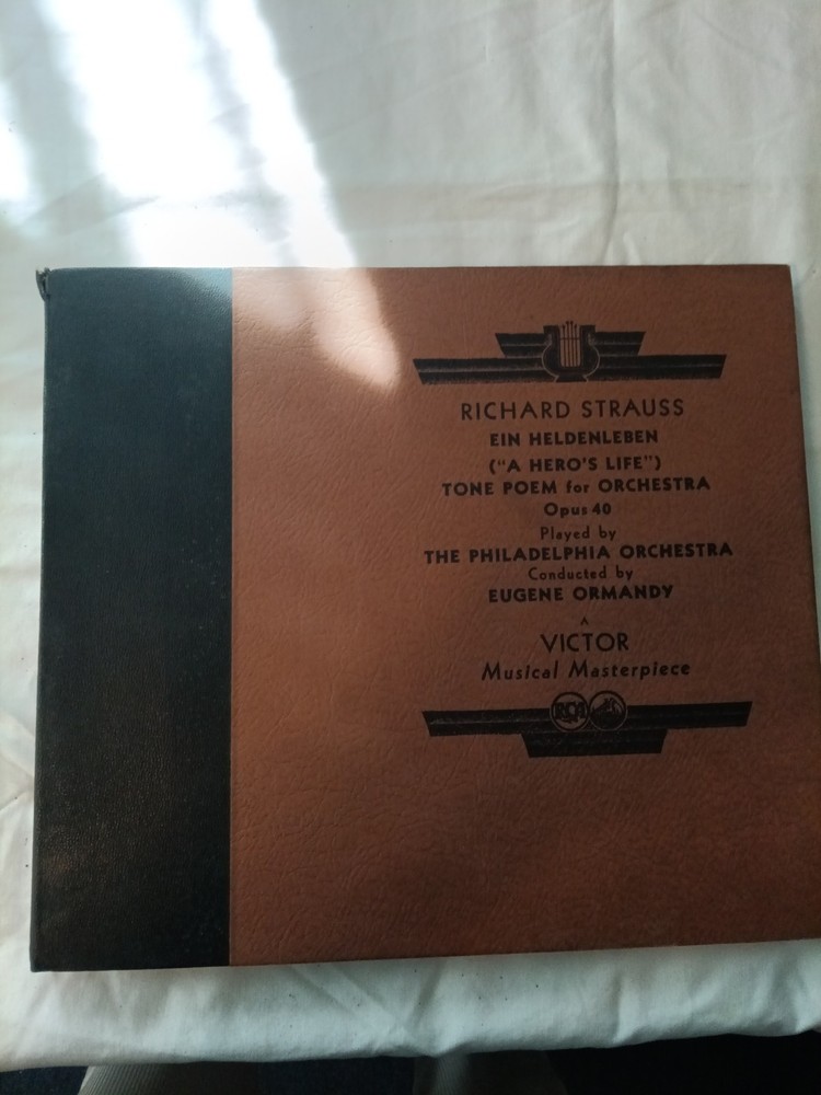 Victor Musical Masterpiece 78 RPM Album Richard Strauss Ein Heldenleben Ormandy