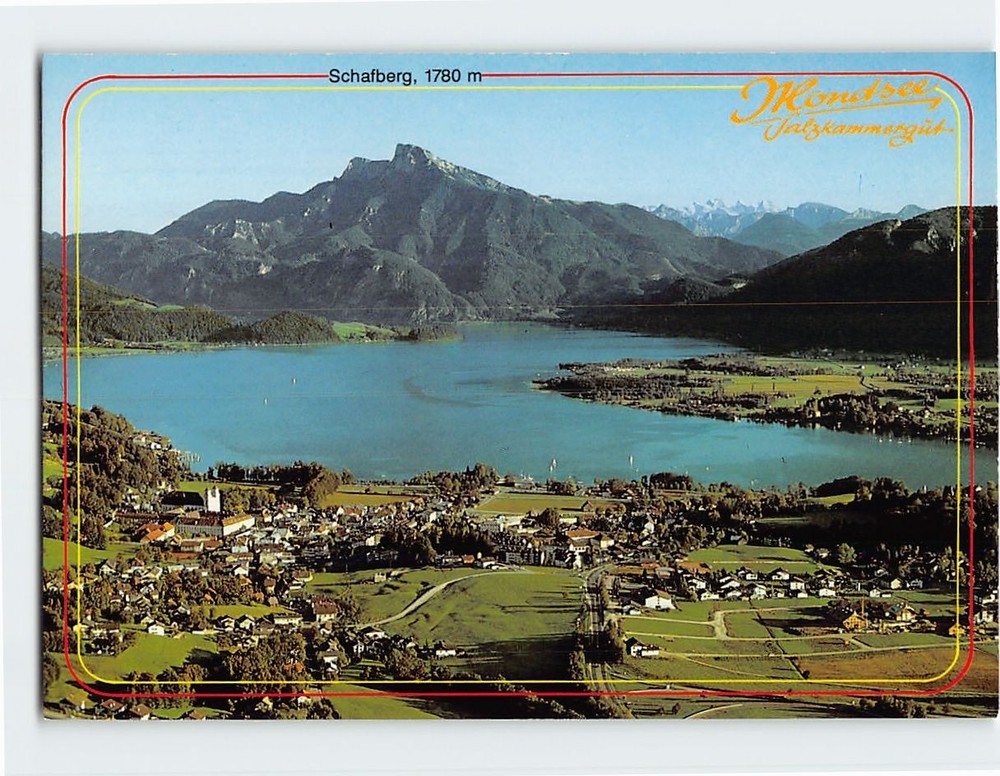 Postcard Aerial View  Mondsee Salzkammergut Austria